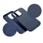 Samsung Galaxy S25 Case Leather Mag Cover Elegant  MagSAFE  Indigo blue