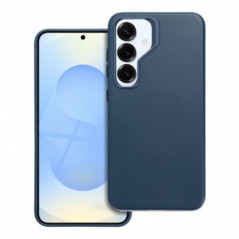 Samsung Galaxy S25 Case Leather Mag Cover Elegant  MagSAFE  Indigo blue