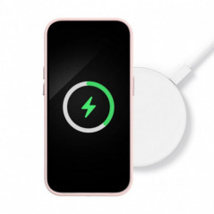 Samsung Galaxy S25 Case Leather Mag Cover Elegant  MagSAFE  Sand pink