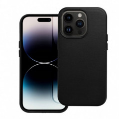 Samsung Galaxy S25 Plus Case Leather Mag Cover Elegant  MagSAFE  Black