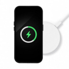 Samsung Galaxy S25 Plus Case Leather Mag Cover Elegant  MagSAFE  Black