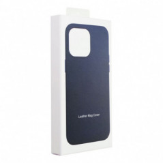 Samsung Galaxy S25 Plus Case Leather Mag Cover Elegant  MagSAFE  Indigo blue