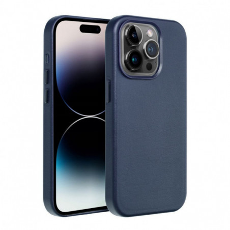 Samsung Galaxy S25 Ultra Case Leather Mag Cover Elegant  MagSAFE  Indigo blue