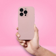 Apple iPhone 15 Case Silicone 2mm Sand pink