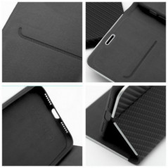 XIAOMI Redmi Note 14 Pro 4G Wallet Cases LUNA Book Carbon Carbon Fibre, Elegant  Black
