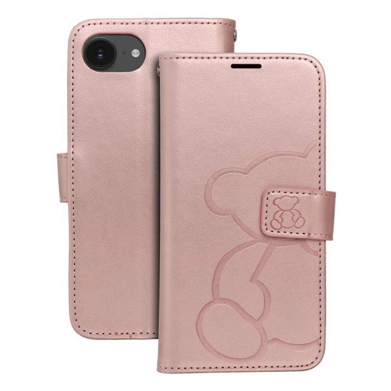Apple iPhone 16e Wallet Cases MEZZO Book Rose gold