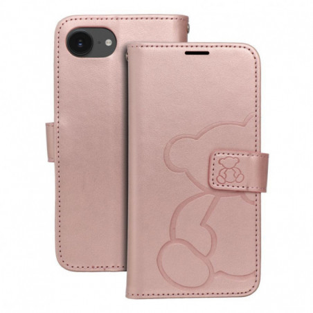 Apple iPhone 16e Wallet Cases MEZZO Book Rose gold