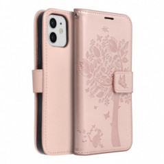 Apple iPhone 12 Pro Wallet Cases MEZZO Book Rose gold