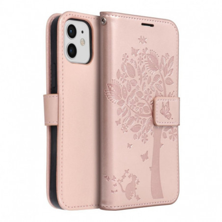 Apple iPhone 12 Pro Wallet Cases MEZZO Book Rose gold