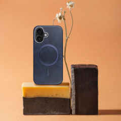 Apple iPhone 11 Case Gentleman Mag Cover Elegant  MagSAFE  Navy blue