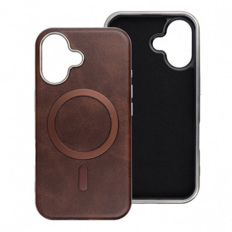 Apple iPhone 13 Case Gentleman Mag Cover Elegant  MagSAFE  Brown