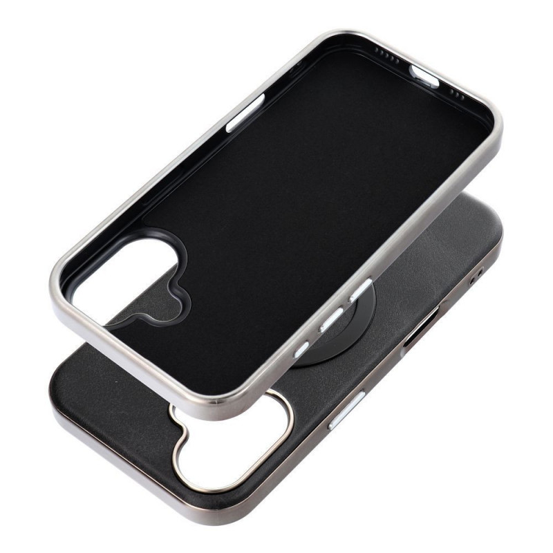 Apple iPhone 14 Pro Max Case Gentleman Mag Cover Elegant  MagSAFE  Black