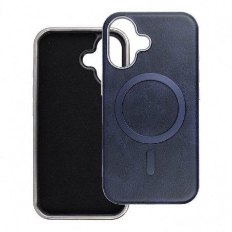 Apple iPhone 16 Pro Case Gentleman Mag Cover Elegant  MagSAFE  Navy blue
