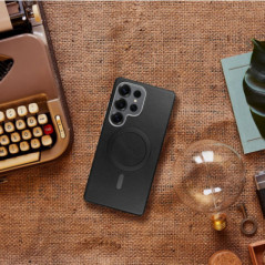 Samsung Galaxy A56 Case Gentleman Mag Cover Elegant  MagSAFE  Black