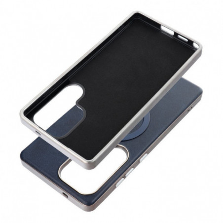 Samsung Galaxy A26 Case Gentleman Mag Cover Elegant  MagSAFE  Navy blue