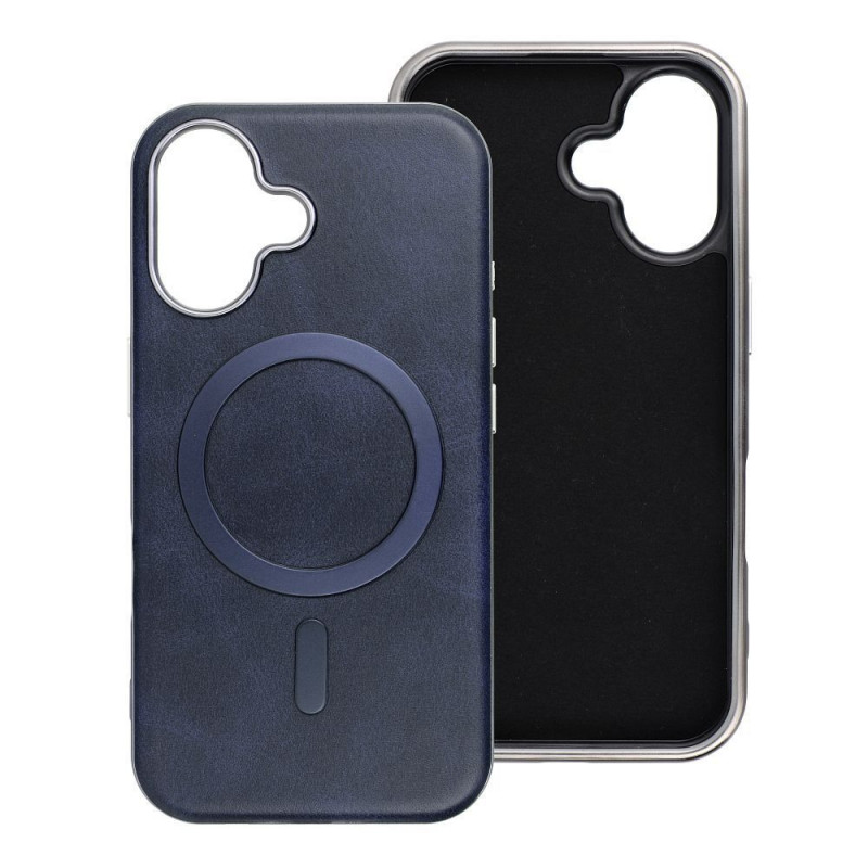 Apple iPhone 15 Pro Case Gentleman Mag Cover Elegant MagSAFE Navy blue Apple iPhone 15 Pro Case Gentleman Mag Cover Elegant MagSAFE Navy blue
