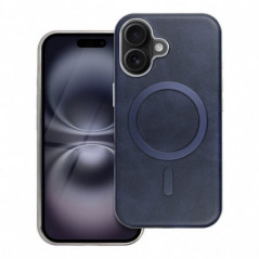 Apple iPhone 16 Case Gentleman Mag Cover Elegant  MagSAFE  Navy blue