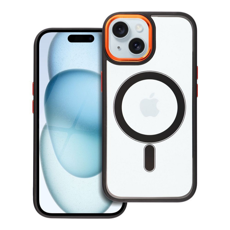 Apple iPhone 15 Case Color Edge Mag MagSAFE  Black