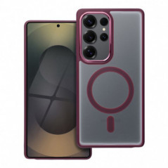Samsung Galaxy S25 Ultra Case Matte Mag Cove MagSAFE  Plum red