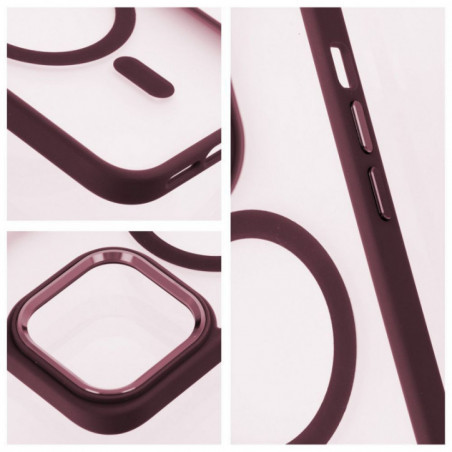 Samsung Galaxy S25 Case Matte Mag Cove MagSAFE  Plum red