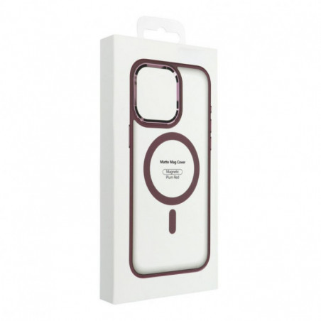 Samsung Galaxy S25 Case Matte Mag Cove MagSAFE  Plum red