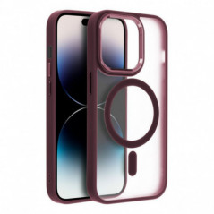 Samsung Galaxy S25 Plus Case Matte Mag Cove MagSAFE  Plum red