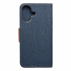 Apple iPhone 16 Wallet Cases CANVAS Book Navy blue