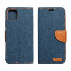 Apple iPhone 16 Plus Wallet Cases CANVAS Book Navy blue