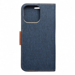 Apple iPhone 16 Pro Max Wallet Cases CANVAS Book Navy blue