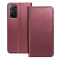 Motorola Moto G35 Wallet Cases Smart Magneto book Burgundy