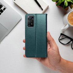 XIAOMI Redmi Note 14 4G Wallet Cases Smart Magneto book Dark green