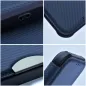 Apple iPhone 16e Wallet Cases Razor Book Carbon Fibre, Carbon pattern  Blue Apple iPhone 16e Wallet Cases Razor Book Carbon Fibre, Carbon pattern  Blue