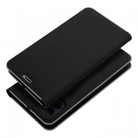 Apple iPhone 16e Wallet Cases LUNA Book Gold Elegant  Black