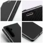 XIAOMI Redmi 15C Wallet Cases LUNA Book Carbon Carbon Fibre, Elegant  Black