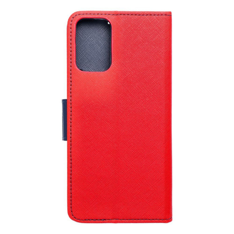 Motorola Moto G35 Wallet case Fancy Book Red / Navy
