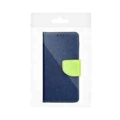 Motorola Moto G35 Wallet case Fancy Book Navy / Lime