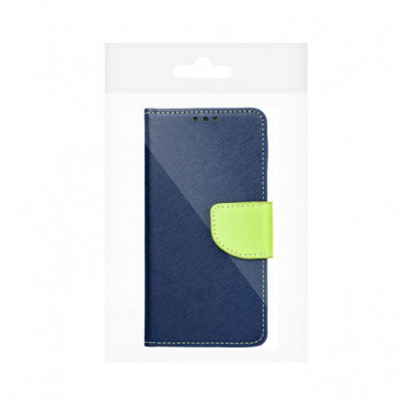 Motorola Moto G75 Wallet case Fancy Book Navy / Lime