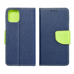 Motorola Moto G75 Wallet case Fancy Book Navy / Lime