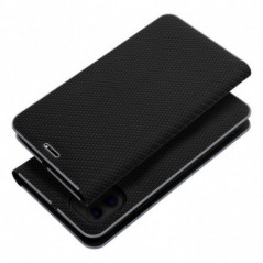Apple iPhone 17 Pro Max Wallet Cases LUNA Book Carbon Carbon Fibre, Elegant  Black