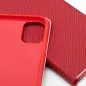 Apple iPhone 17 Pro Max Wallet Cases LUNA Book Carbon Carbon Fibre, Elegant  Red