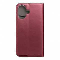 Apple iPhone 17 Wallet Cases Smart Magneto book Burgundy