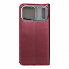 Apple iPhone 17 Pro Max Wallet Cases Smart Magneto book Burgundy