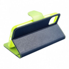 Apple iPhone 17 Wallet case Fancy Book Navy / Lime