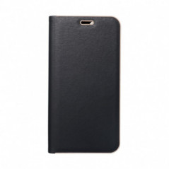 Apple iPhone 17 Air Wallet Cases LUNA Book Gold Elegant  Black
