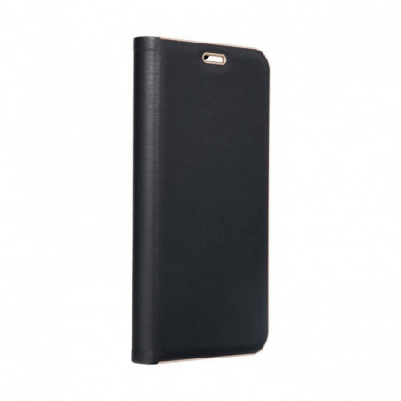 Apple iPhone 17 Wallet Cases LUNA Book Gold Elegant  Black