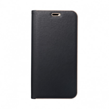 Apple iPhone 17 Wallet Cases LUNA Book Gold Elegant  Black