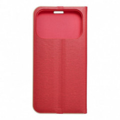 Apple iPhone 17 Pro Wallet Cases LUNA Book Gold Elegant  Red