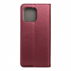 Motorola Moto G86 Wallet Cases Smart Magneto book Burgundy