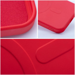 Apple iPhone 17 Pro Max Case Silicone Mag Cover MagSAFE  Red