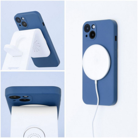 Apple iPhone 17 Pro Max Case Silicone Mag Cover MagSAFE  Blue